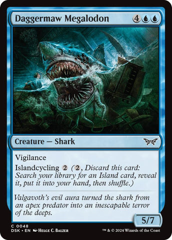 Image for Daggermaw Megalodon (48) [Duskmourn: House of Horror]