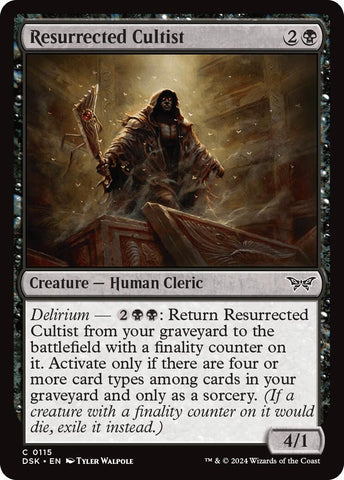 Image for Resurrected Cultist (115) [Duskmourn: House of Horror]