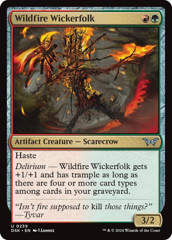 Image for Wildfire Wickerfolk (239) [Duskmourn: House of Horror]
