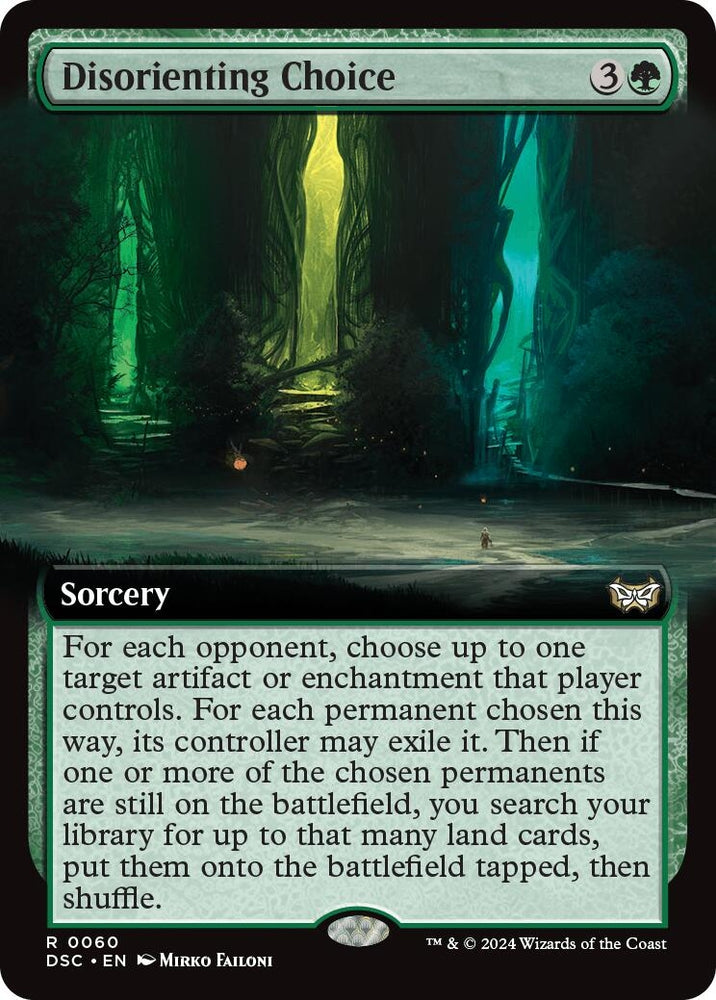 Image for Disorienting Choice (Extended Art) (60) [Commander: Duskmourn: House of Horror]