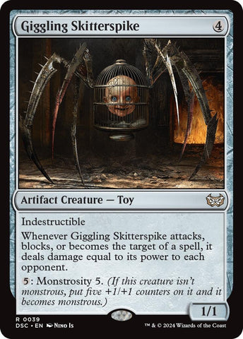Image for Giggling Skitterspike (39) [Commander: Duskmourn: House of Horror]
