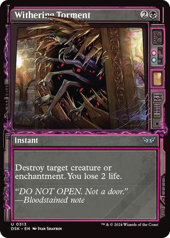 Image for Withering Torment (Showcase) (313) [Duskmourn: House of Horror]