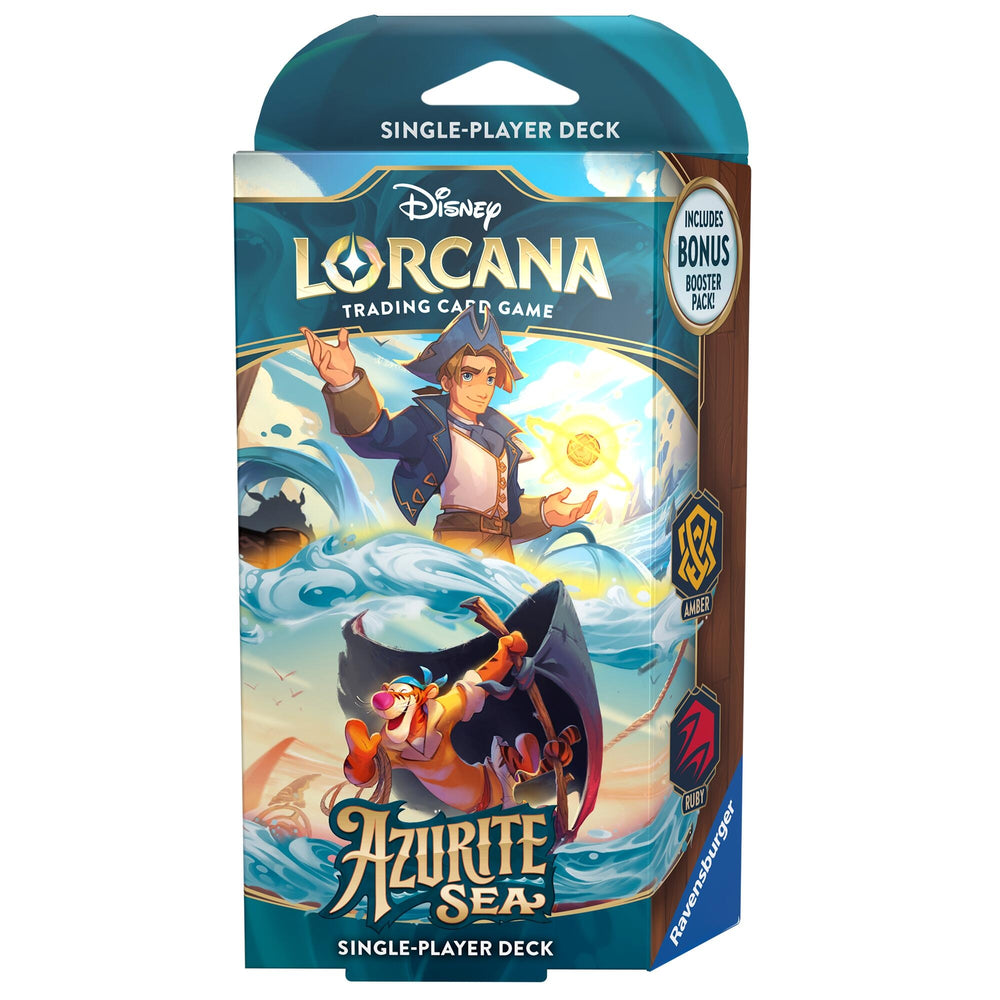 Image for Disney Lorcana: Azurite Sea Starter Deck (Amber & Ruby) [Azurite Sea]