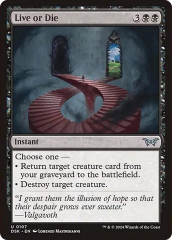 Image for Live or Die (107) [Duskmourn: House of Horror]