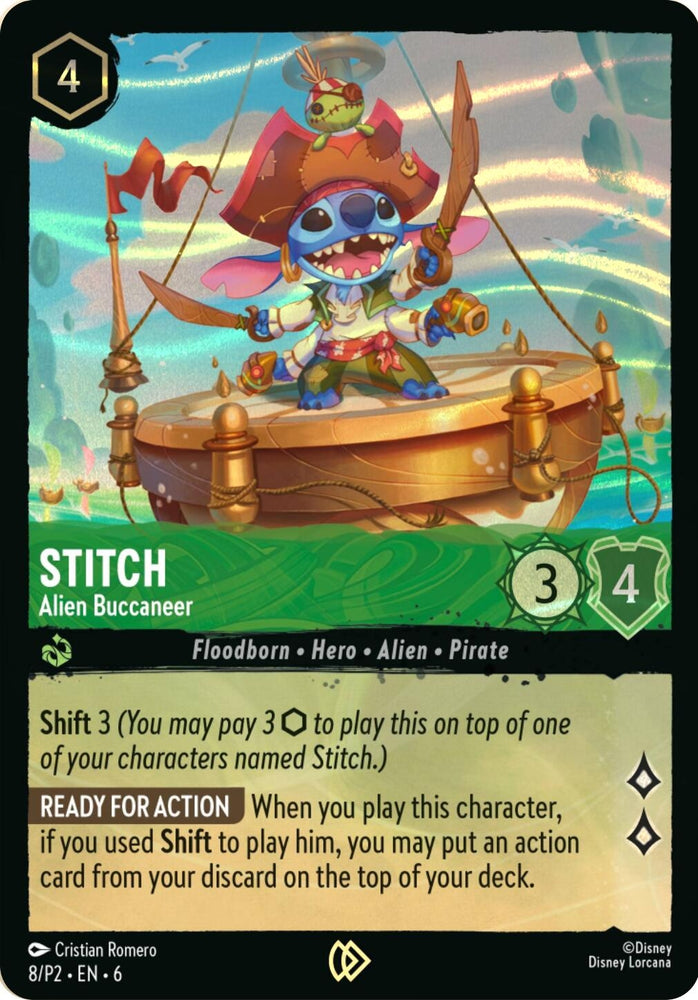 Image for Stitch - Alien Buccaneer (Stitch Collector's Gift Set Promo) (8) - Disney Lorcana