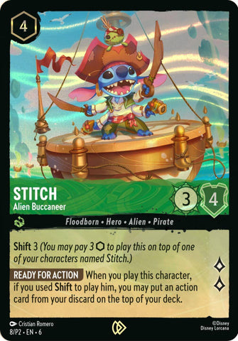 Image for Stitch - Alien Buccaneer (Stitch Collector's Gift Set Promo) (8) - Disney Lorcana