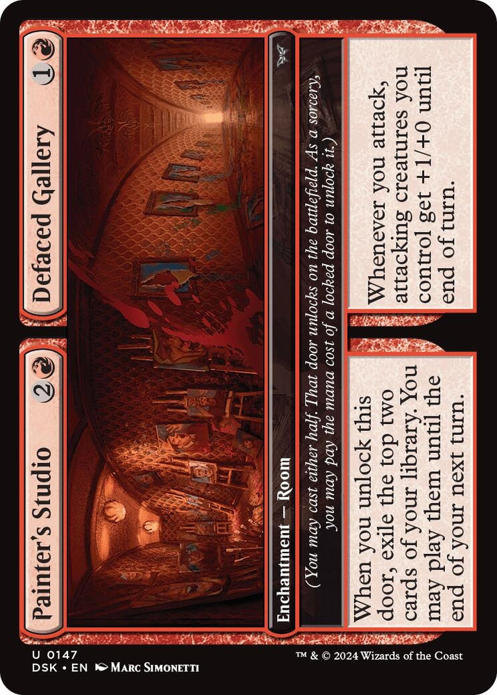 Image for Painter's Studio // Defaced Gallery (147) [Duskmourn: House of Horror]