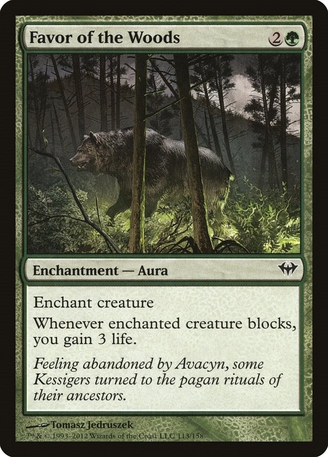 Image for Favor of the Woods (113) [Dark Ascension]