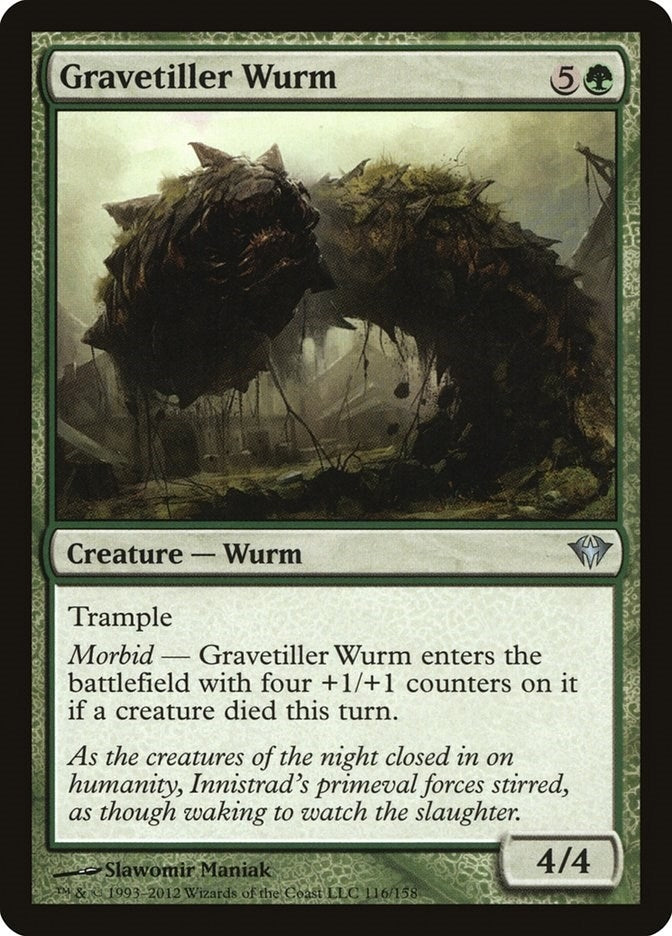 Image for Gravetiller Wurm (116) [Dark Ascension]