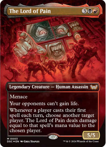 Image for The Lord of Pain (Borderless) (3) [Commander: Duskmourn: House of Horror]