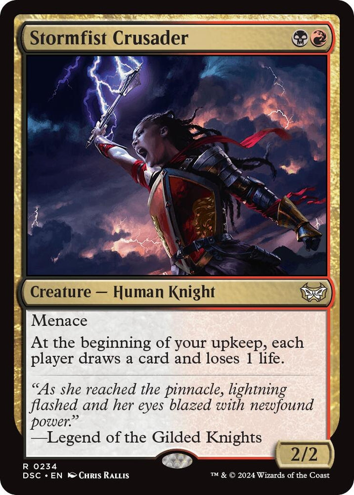 Image for Stormfist Crusader (234) [Commander: Duskmourn: House of Horror]