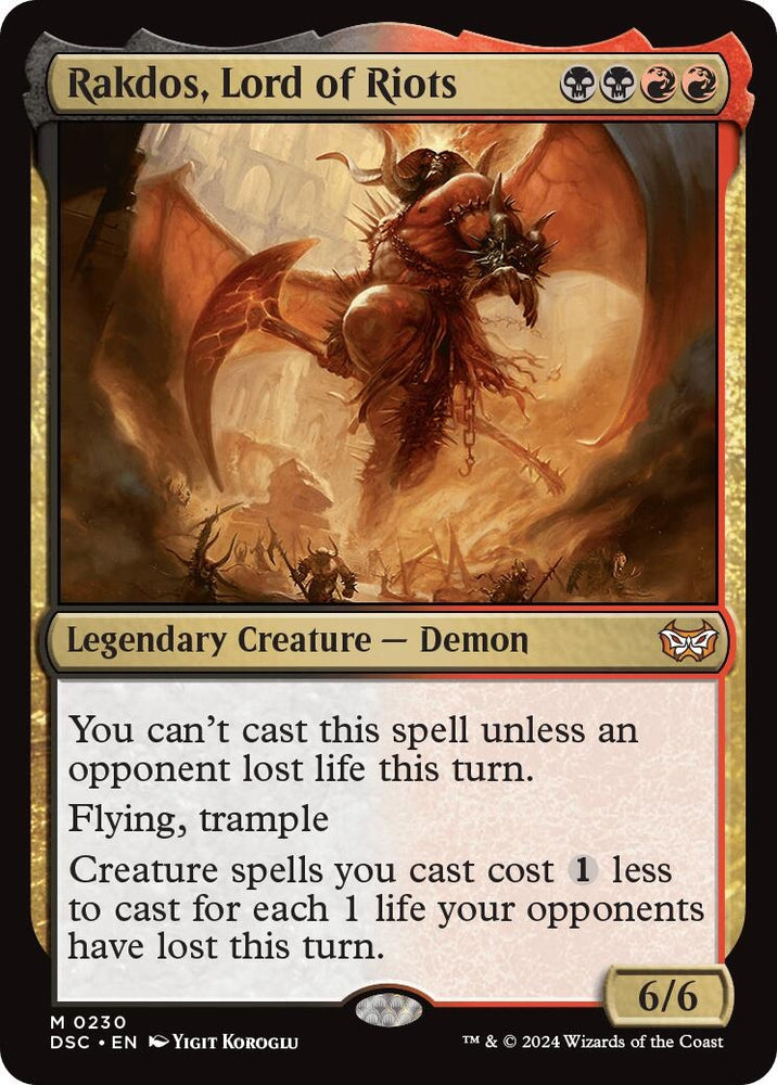 Image for Rakdos, Lord of Riots (230) [Commander: Duskmourn: House of Horror]