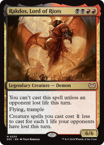 Image for Rakdos, Lord of Riots (230) [Commander: Duskmourn: House of Horror]