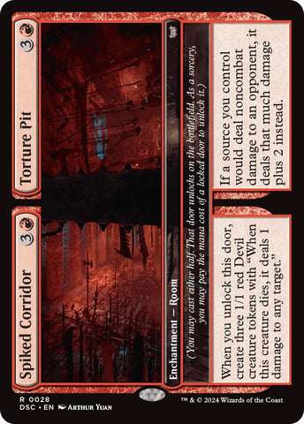 Image for Spiked Corridor // Torture Pit (28) [Commander: Duskmourn: House of Horror]