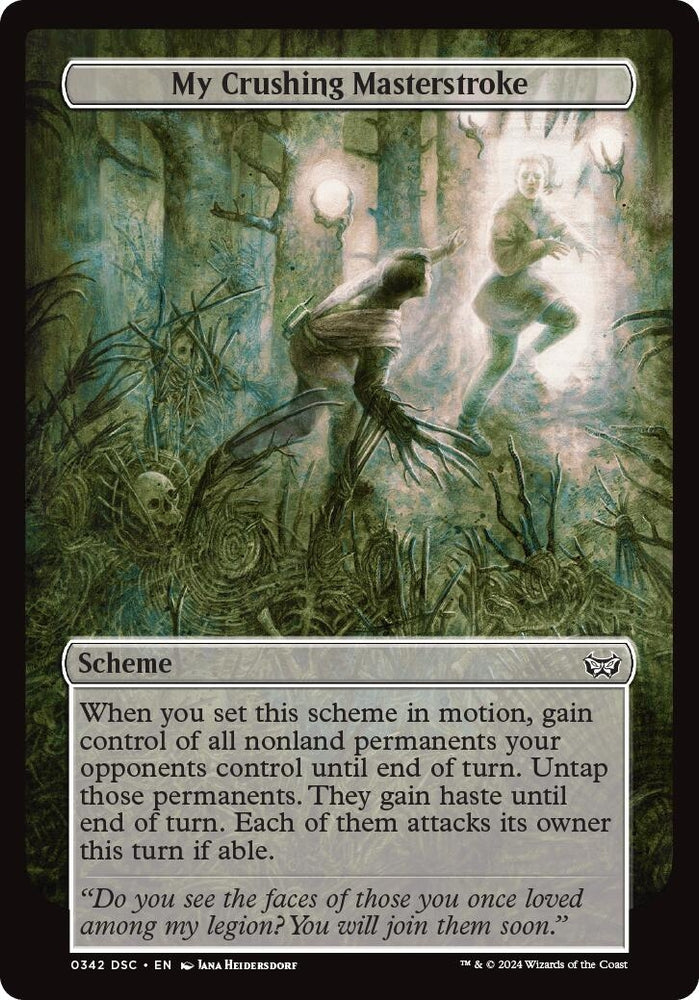 Image for My Crushing Masterstroke (Full Art) (342) [Archenemy: Duskmourn]
