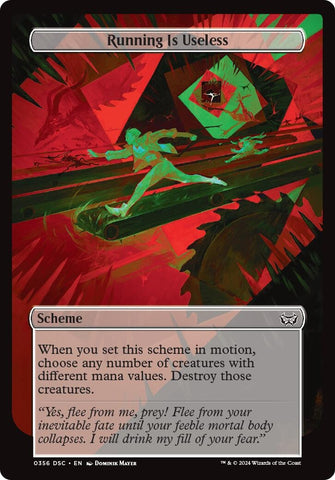 Image for Running Is Useless (Full Art) (356) [Archenemy: Duskmourn]