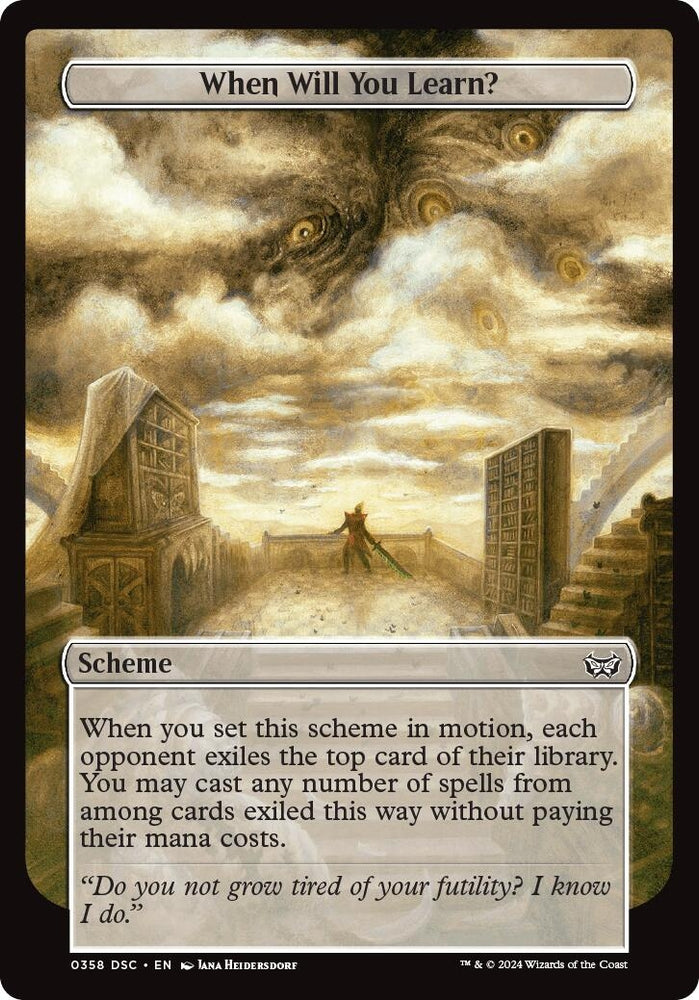 Image for When Will You Learn? (Full Art) (358) [Archenemy: Duskmourn]