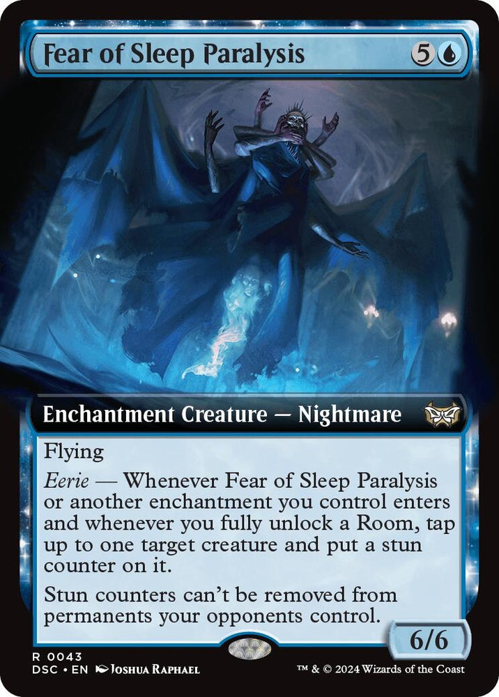 Image for Fear of Sleep Paralysis (Extended Art) (43) [Commander: Duskmourn: House of Horror]