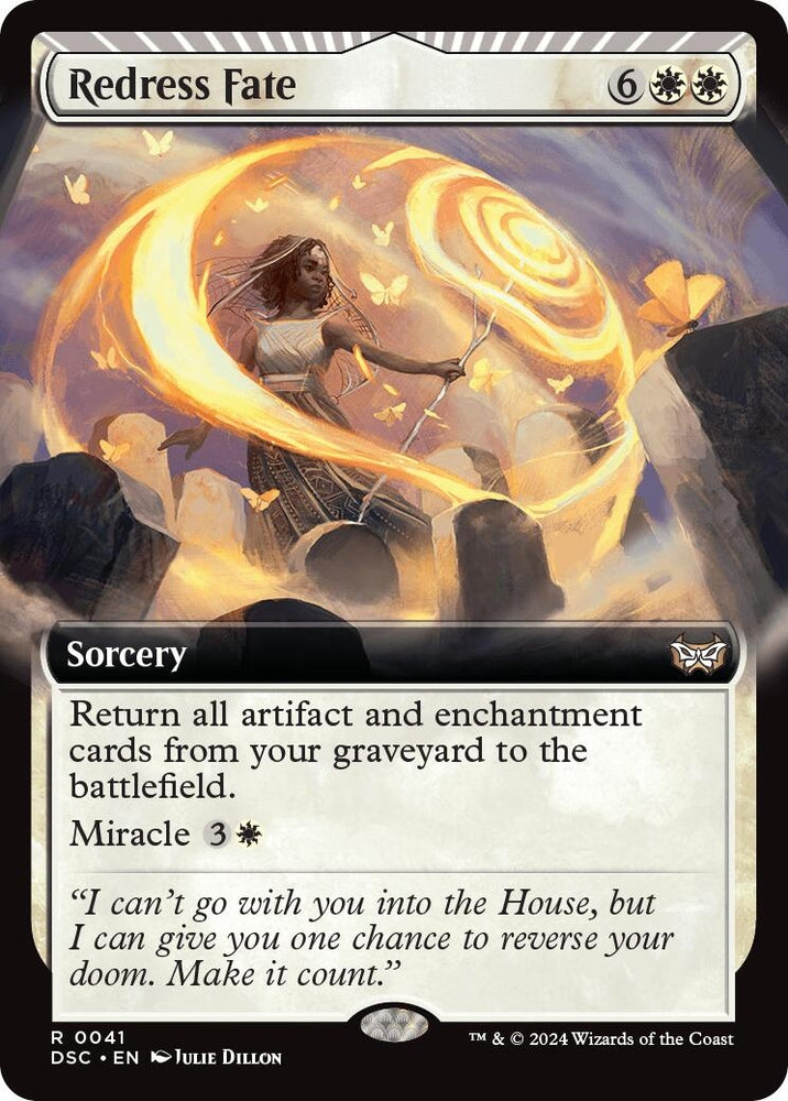 Image for Redress Fate (Extended Art) (41) [Commander: Duskmourn: House of Horror]