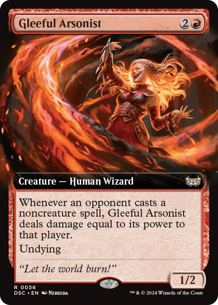 Image for Gleeful Arsonist (Extended Art) (56) [Commander: Duskmourn: House of Horror]
