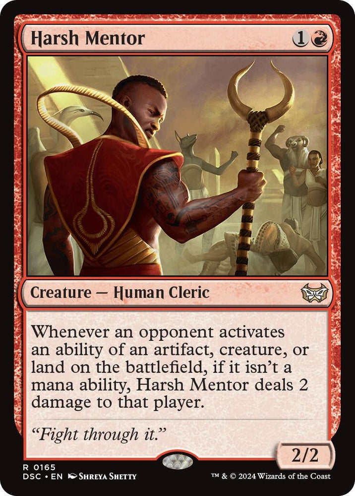 Image for Harsh Mentor (165) [Commander: Duskmourn: House of Horror]