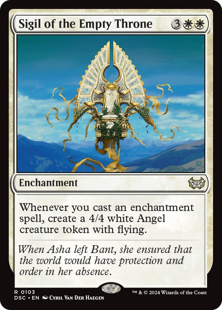 Image for Sigil of the Empty Throne (103) [Commander: Duskmourn: House of Horror]