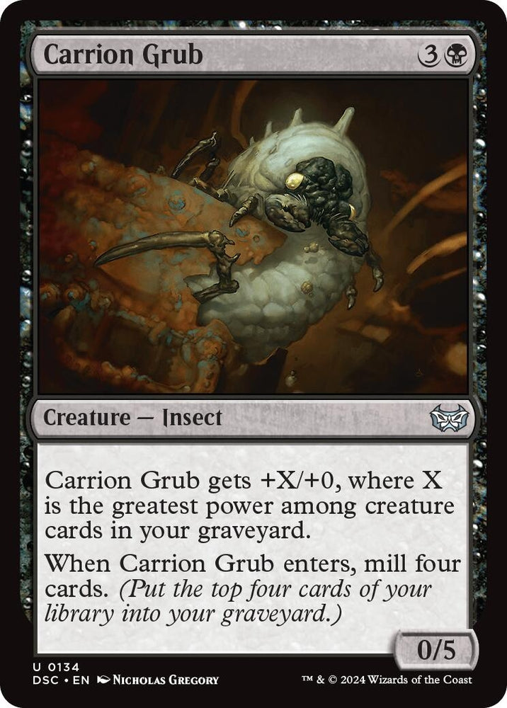 Image for Carrion Grub (134) [Commander: Duskmourn: House of Horror]