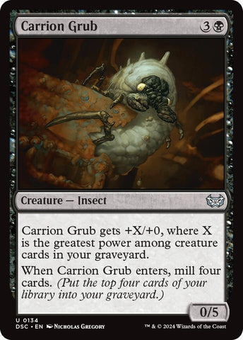 Image for Carrion Grub (134) [Commander: Duskmourn: House of Horror]