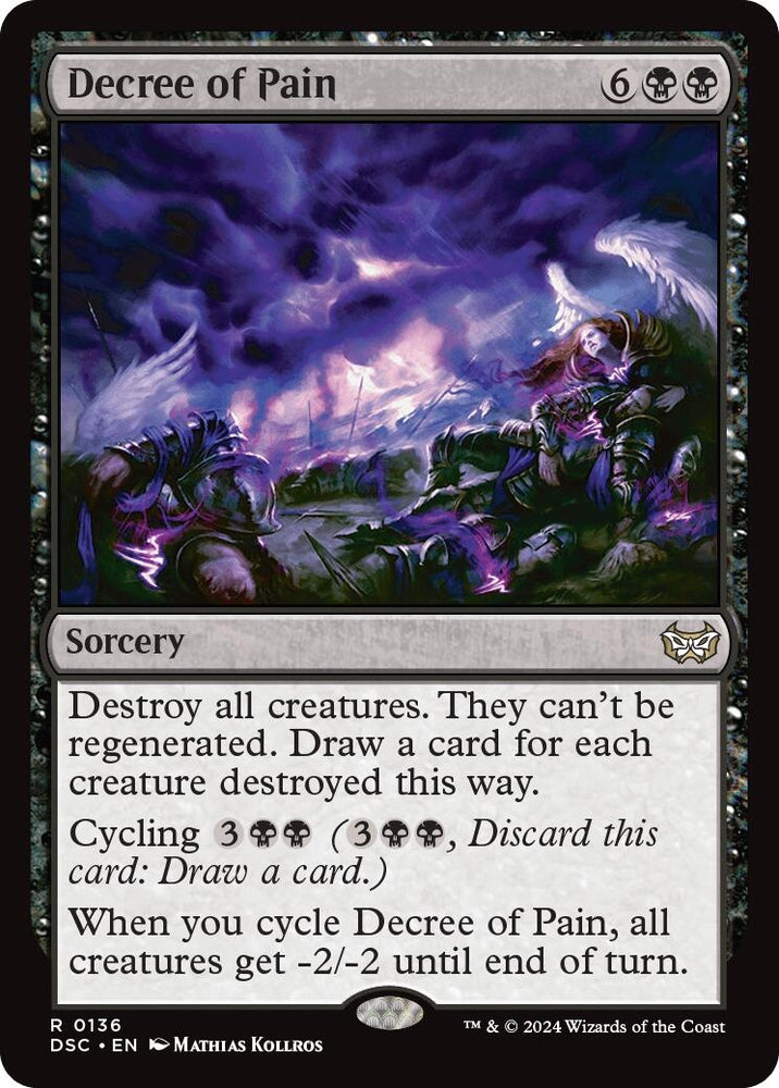 Image for Decree of Pain (136) [Commander: Duskmourn: House of Horror]