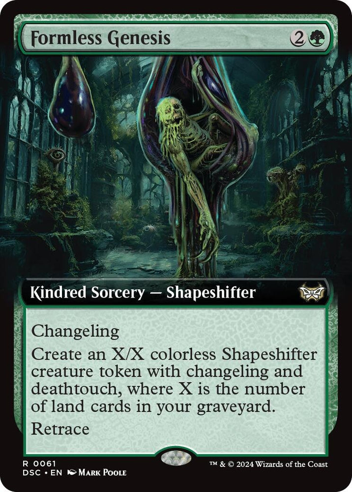Image for Formless Genesis (Extended Art) (61) [Commander: Duskmourn: House of Horror]