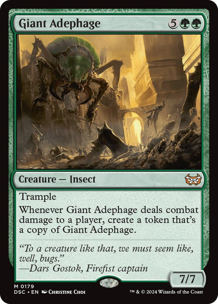 Image for Giant Adephage (179) [Commander: Duskmourn: House of Horror]