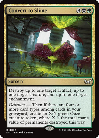 Image for Convert to Slime (37) [Commander: Duskmourn: House of Horror]