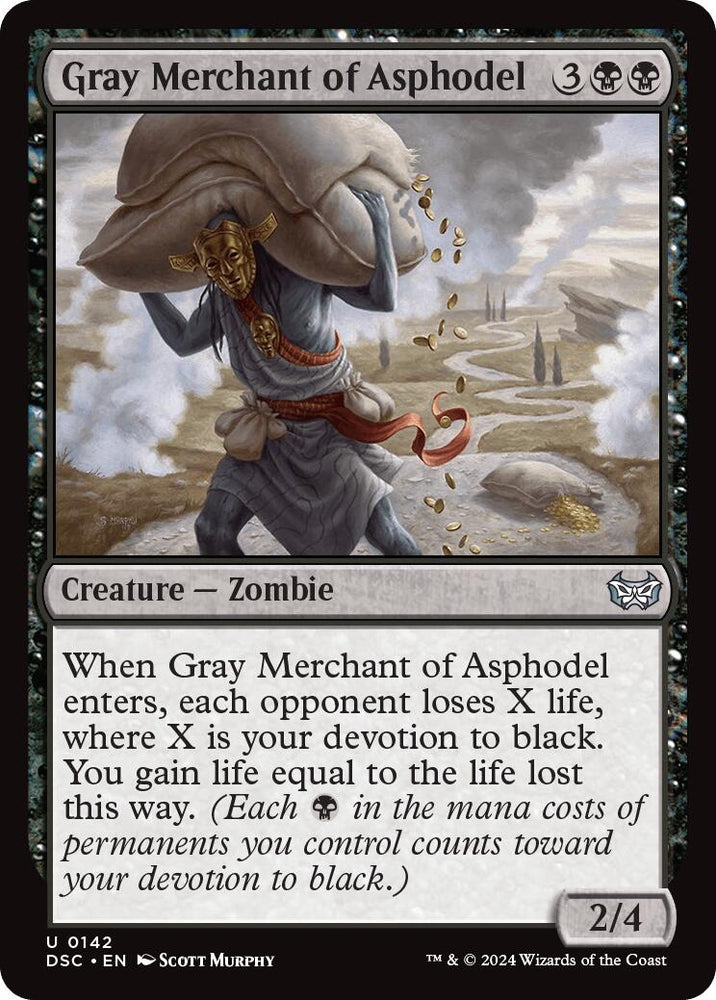 Image for Gray Merchant of Asphodel (142) [Commander: Duskmourn: House of Horror]