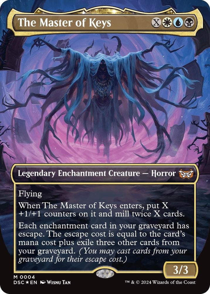 Image for The Master of Keys (Borderless) (4) [Commander: Duskmourn: House of Horror]