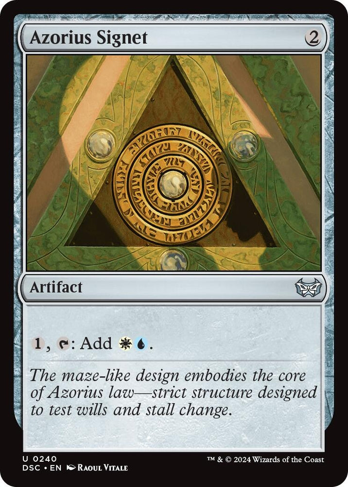 Image for Azorius Signet (240) [Commander: Duskmourn: House of Horror]