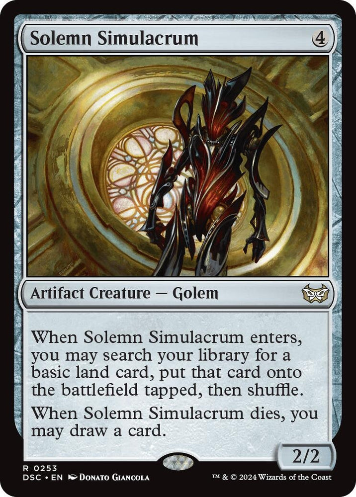 Image for Solemn Simulacrum (253) [Commander: Duskmourn: House of Horror]