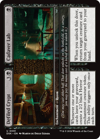 Image for Defiled Crypt // Cadaver Lab (91) [Duskmourn: House of Horror]