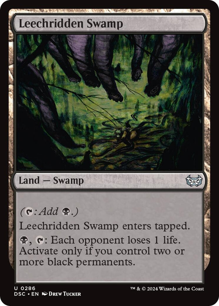 Image for Leechridden Swamp (286) [Commander: Duskmourn: House of Horror]