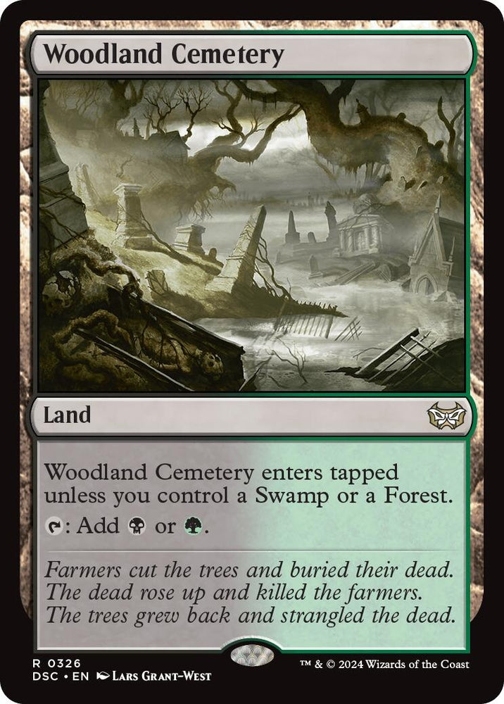 Image for Woodland Cemetery (326) [Commander: Duskmourn: House of Horror]