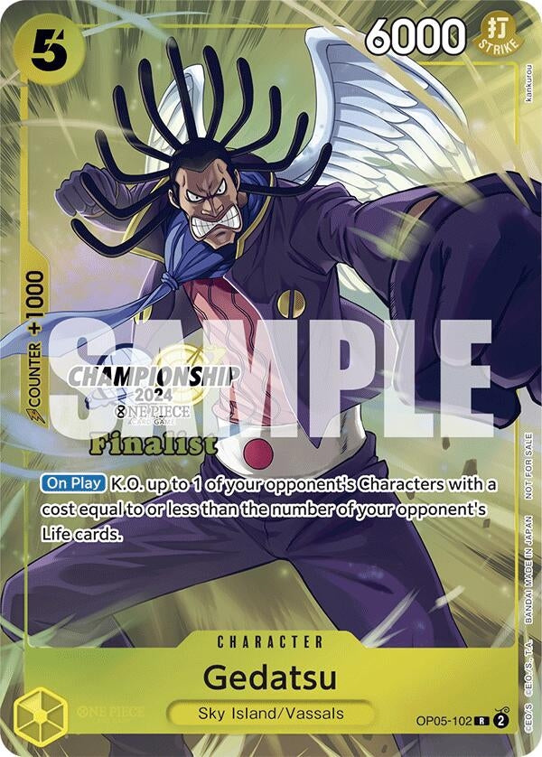 Gedatsu (Championship 2024 Finalist Card Set) (OP05-102) (One Piece Promotion Cards)