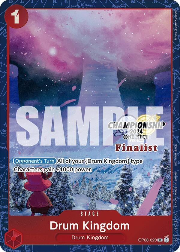 Drum Kingdom (Championship 2024 Finalist Card Set) (OP08-020) (One Piece Promotion Cards)