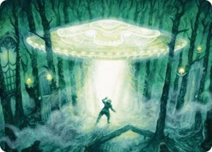Image for Unidentified Hovership Art Card (2) [Art Series: Duskmourn: House of Horror]