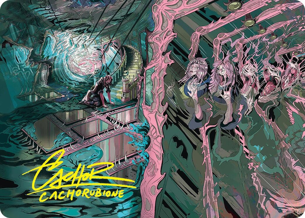 Image for Mirror Room // Fractured Realm Art Card (Gold-Stamped Signature) (36) [Art Series: Duskmourn: House of Horror]