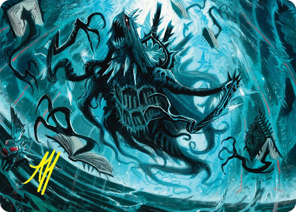 Image for Overlord of the Floodpits Art Card (Gold-Stamped Signature) (4) [Art Series: Duskmourn: House of Horror]