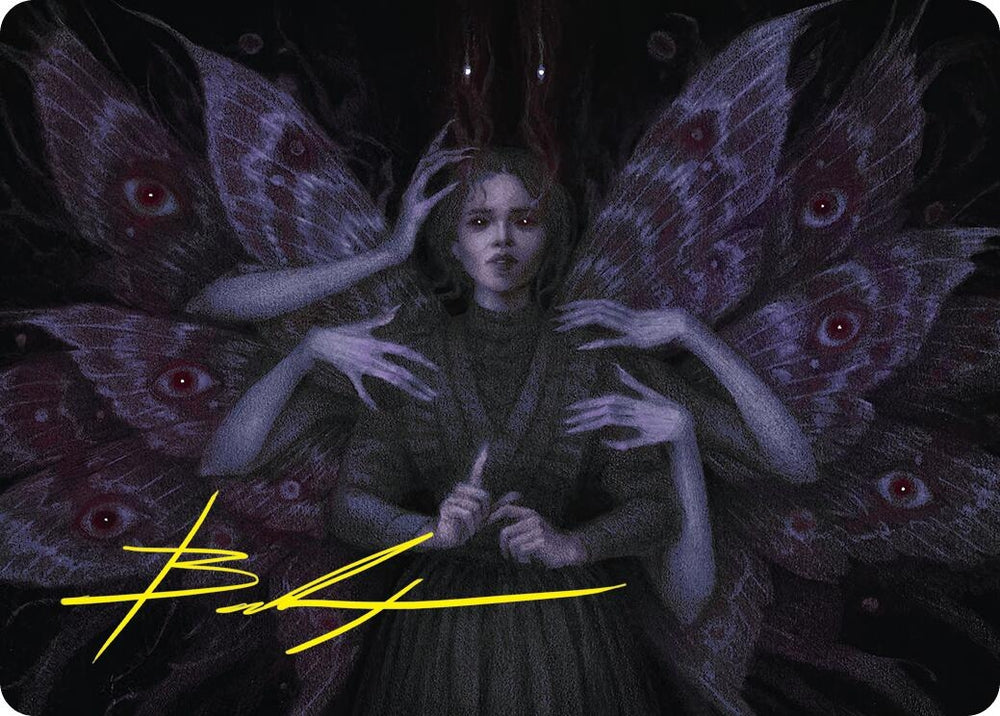 Image for Demonic Counsel Art Card (7/54) (Gold-Stamped Signature) (7) [Art Series: Duskmourn: House of Horror]