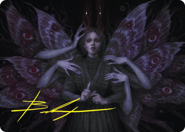 Image for Demonic Counsel Art Card (7/54) (Gold-Stamped Signature) (7) [Art Series: Duskmourn: House of Horror]