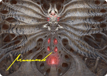 Image for Valgavoth, Terror Eater Art Card (Gold-Stamped Signature) (10) [Art Series: Duskmourn: House of Horror]