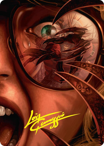 Image for Razorkin Needlehead Art Card (Gold-Stamped Signature) (39) [Art Series: Duskmourn: House of Horror]