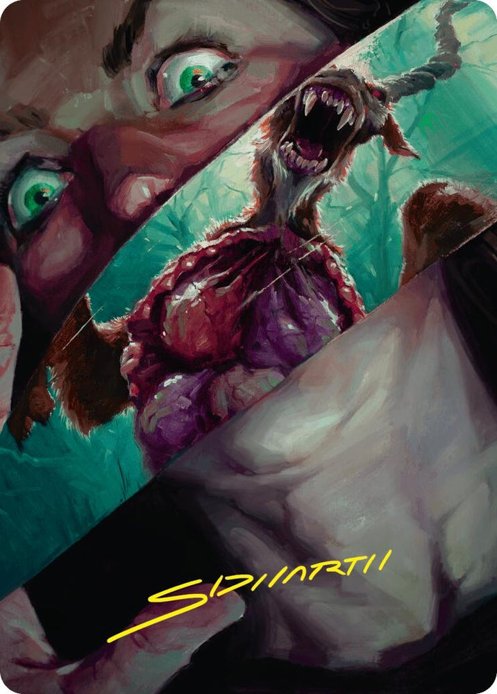 Image for Hauntwoods Shrieker Art Card (Gold-Stamped Signature) (40) [Art Series: Duskmourn: House of Horror]