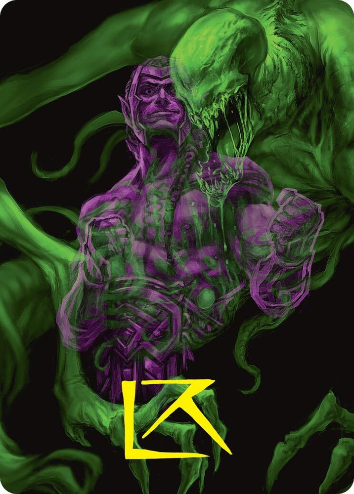 Image for Tyvar, the Pummeler Art Card (Gold-Stamped Signature) (41) [Art Series: Duskmourn: House of Horror]